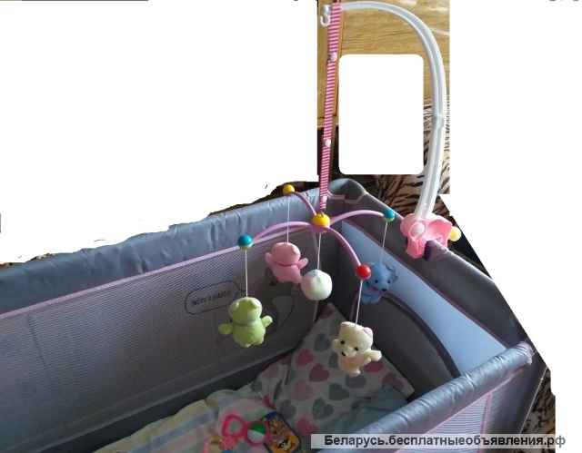 Кровать-манеж, предназначен для отдыха и игры от 0-3лет