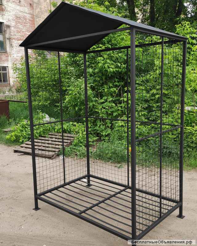 Дровница однорядная от производителя по размерам заказчика