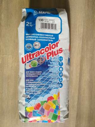 Затирка для плитки Mapei Ultracolor plus цвет Жасмин 130
