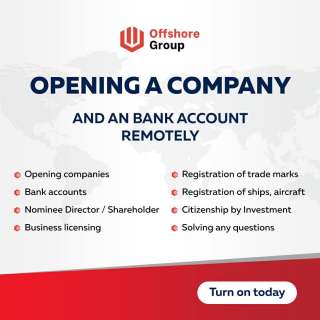 Registration of companies and opening of accounts