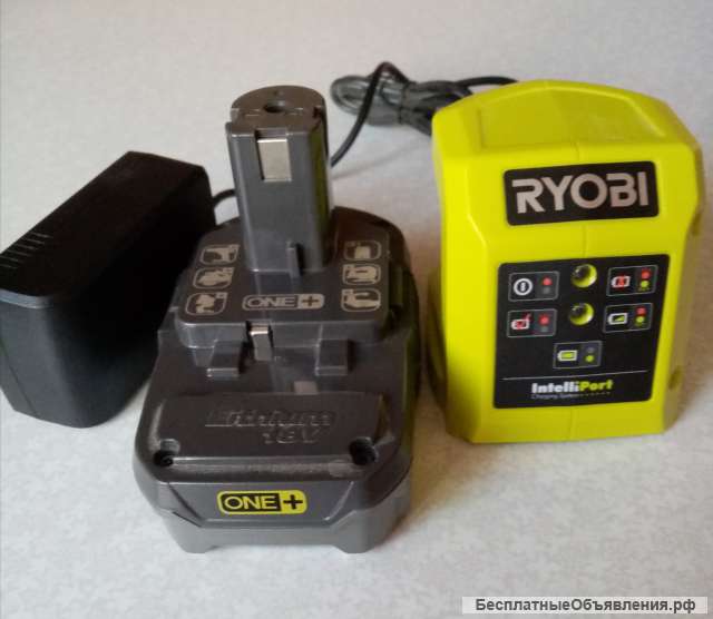 Аккумулятор и зарядник RYOBI