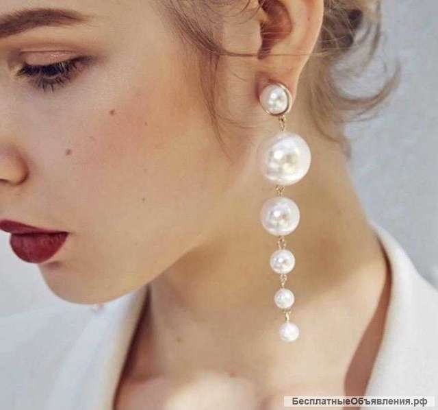 Серьги с жемчугом