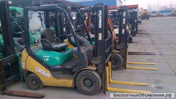 2 Погрузчика вилочный бензин komatsu FG18T-20
