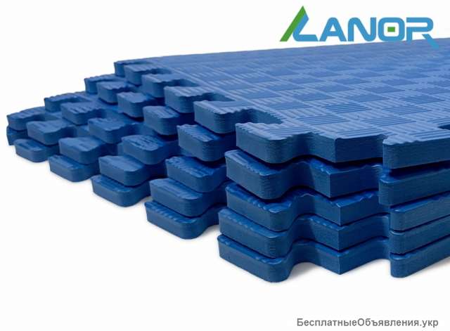 Мягкий пол 50х50х1.2 см Синий