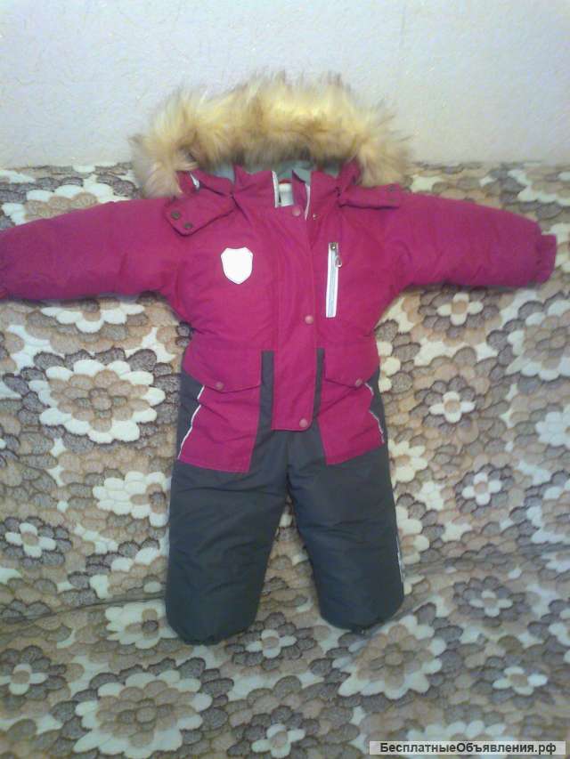 Детский новый зимний комбинезон для девочки до 1 года