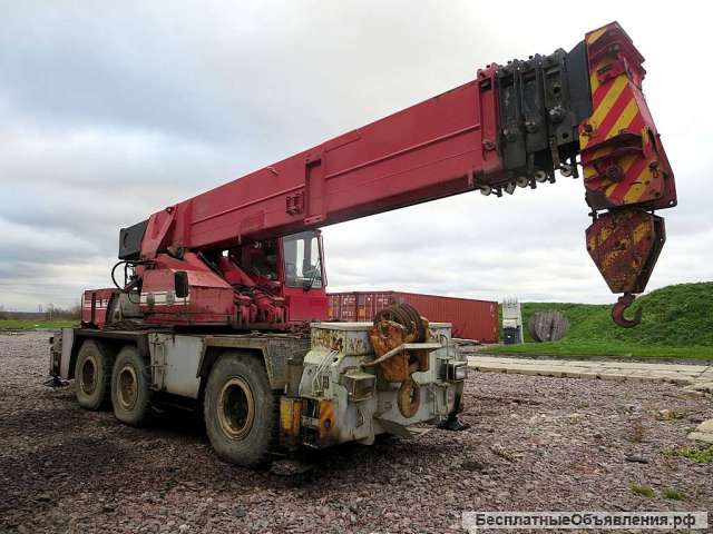 Кран вездеход Lokomo 35 т, 2 крюка