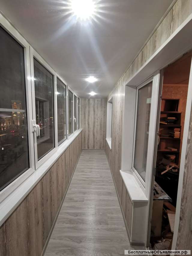 Остекление балконов под ключ