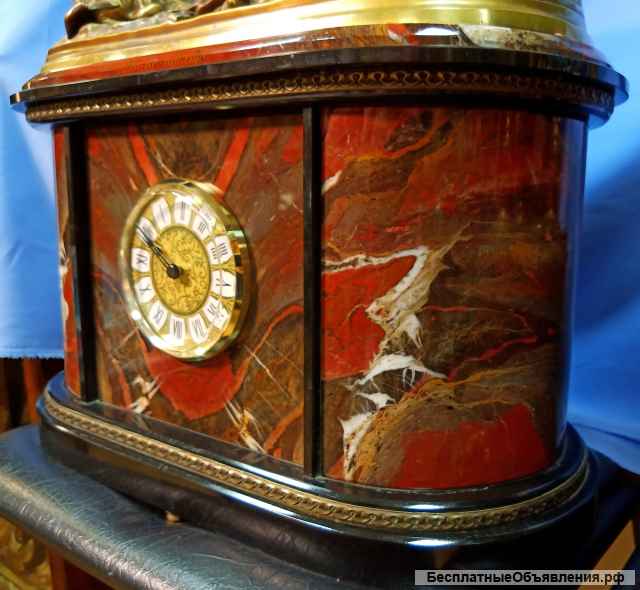 Часы каминные Охота