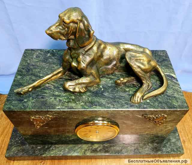 Часы каминные На охоте