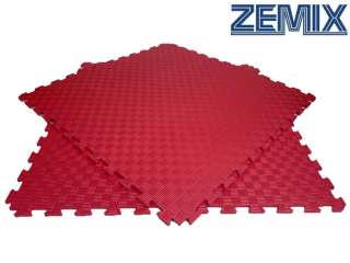 Детский мягкий пол коврик пазл EVA/ЭВА 12 мм (100х100 см) красный
