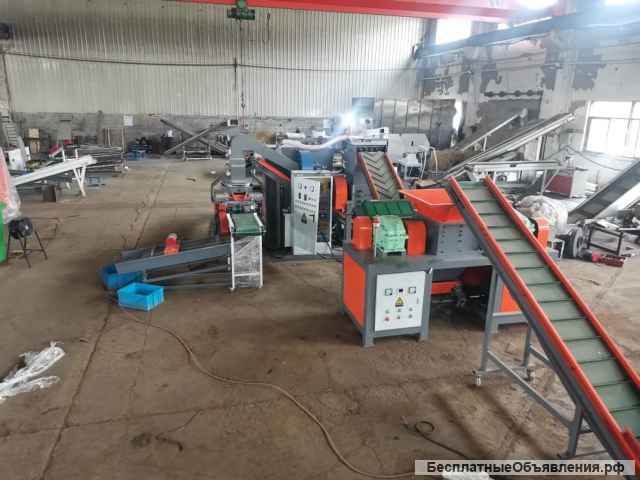 Линия для переработки кабеля MGS-800-01 с двухвальным пре-шредером