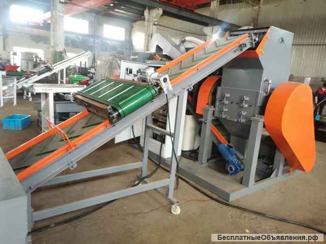 Линия для переработки кабеля MGS-800-01 с двухвальным пре-шредером