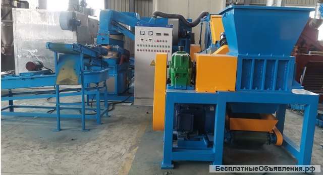 Линия для переработки кабеля MGS-800-02 с одновальным пре-шредером