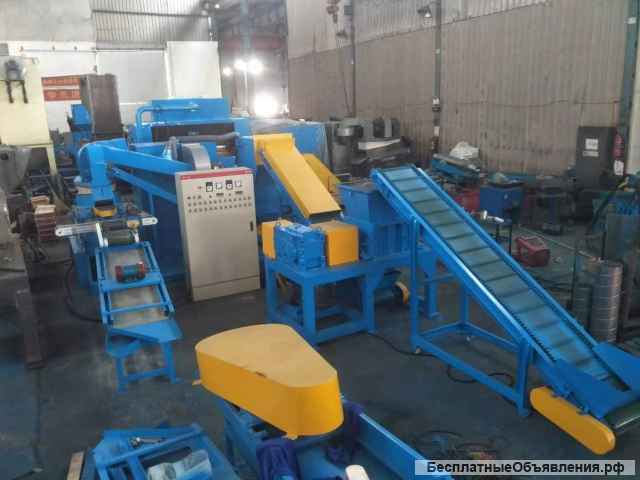 Линия для переработки кабеля MGS-800-02 с одновальным пре-шредером