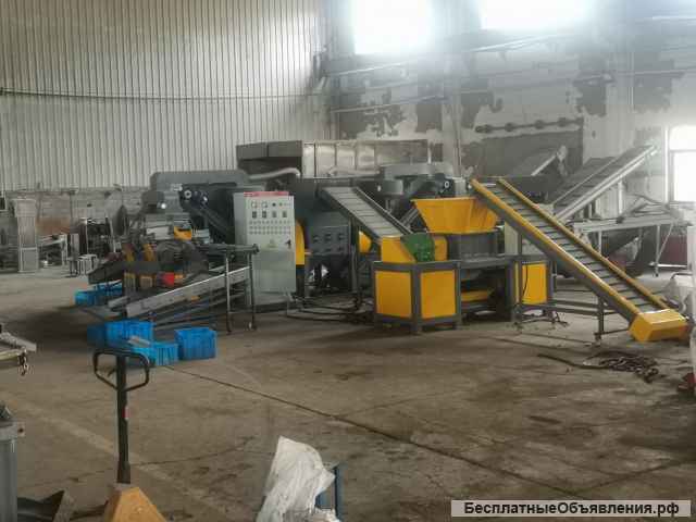 Линия для переработки кабеля MGS-1000 с одновальным или двухвальным пре-шредером