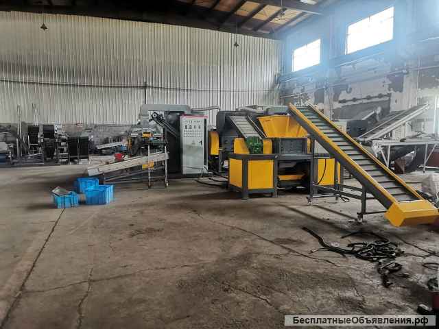 Линия для переработки кабеля MGS-1000 с одновальным или двухвальным пре-шредером