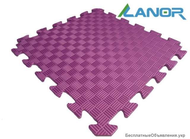 Мягкий пол Lanor 50x50x1.2 см Розовый