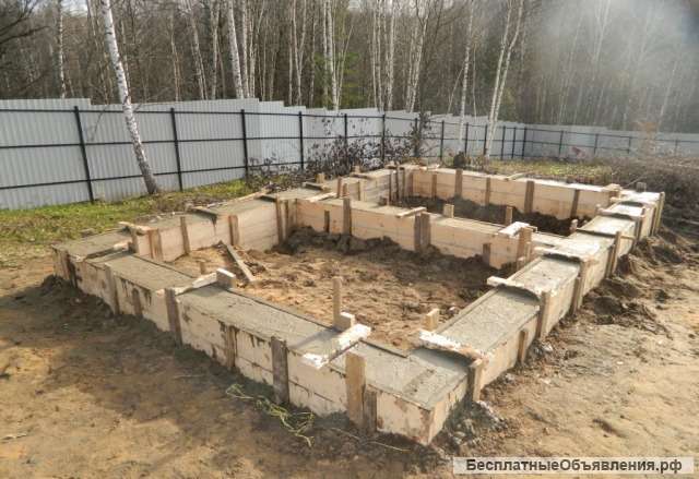 Заливка фундаментов, строительство бань, гаражей в Челябинске