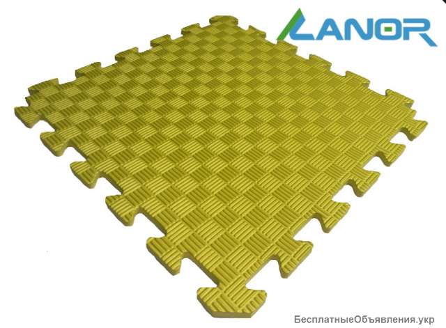 Мягкий пол 50х50х1.2 см Желтый