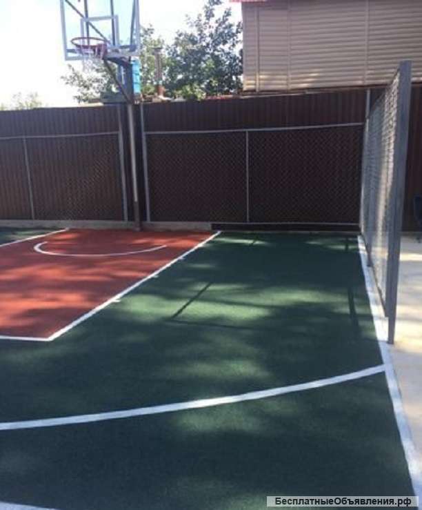 Устройство травмобезопасного резинового покрытия в Краснодаре