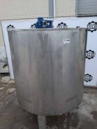 Емкость нержавеющая, объем 1,2 куб.м., термос, рубашка, мешалка, эл. нагрев, инв 1688