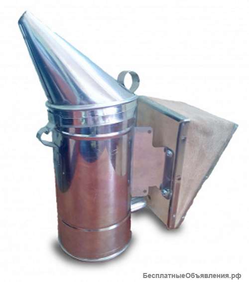 Дымарь пасечный со съемным мехом ДП-1 из нержавеющей стали кожа (506Ф) (Феролайф Белоруссия)