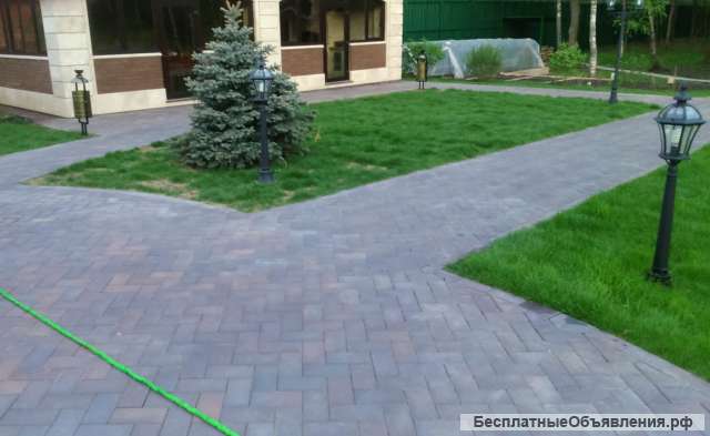 Укладка тротуарной плитки