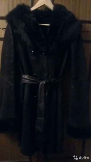 Дублёнка разм.46-48.Капюшон меховой.