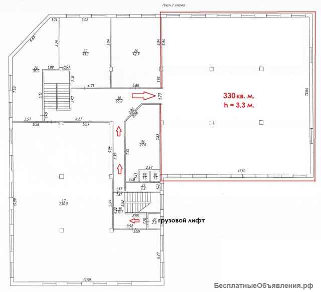 Склад теплый, 330 кв. м. 7 км от МКАД