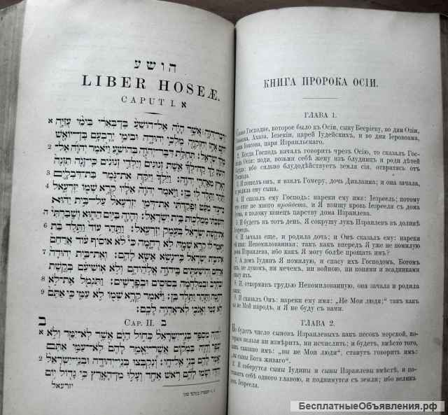 Священная книга "Ветхий Завет" т.2. 1888 год
