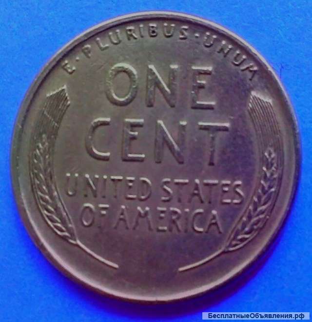 Редкая монета США 1 цент 1927 года