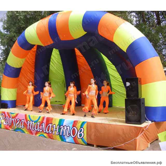 НАдувная сцена, палатка для мероприятий