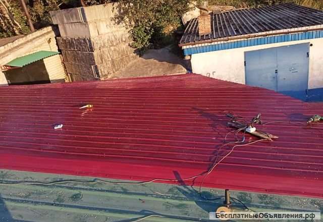 Ремонт крыш гаражей, домов, бань, бетонные работы в Чите