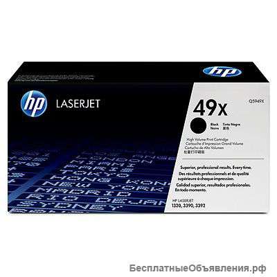 Картридж HP Q5949X №49Х черный для HP LJ1320