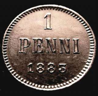 Раритет. Монета 1 пенни 1883 года.