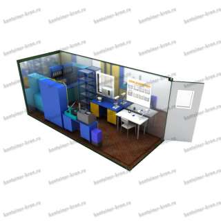 Мобильный участок ремонта топливной аппаратуры в контейнере