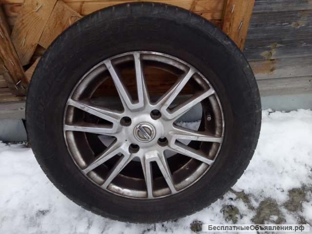 Ниссан литые диски оригинал, 15 радиус