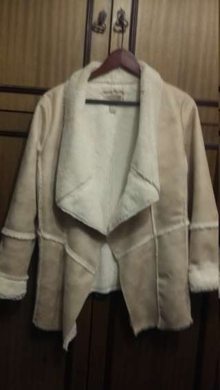 Дубленка женская. Экокожа. Размер-48.