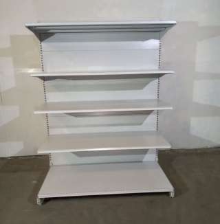 Металлический стеллаж для торгового зала магазина б/у