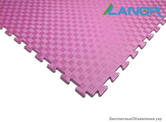 Мягкий пол 100х100х1,2 см Розовый