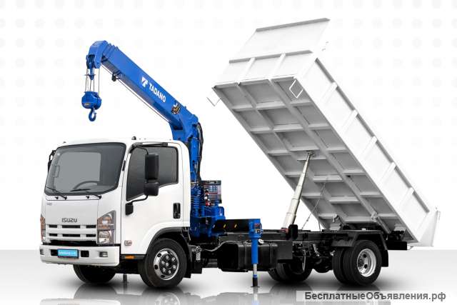 Самосвал Isuzu ELF c КМУ URV 374