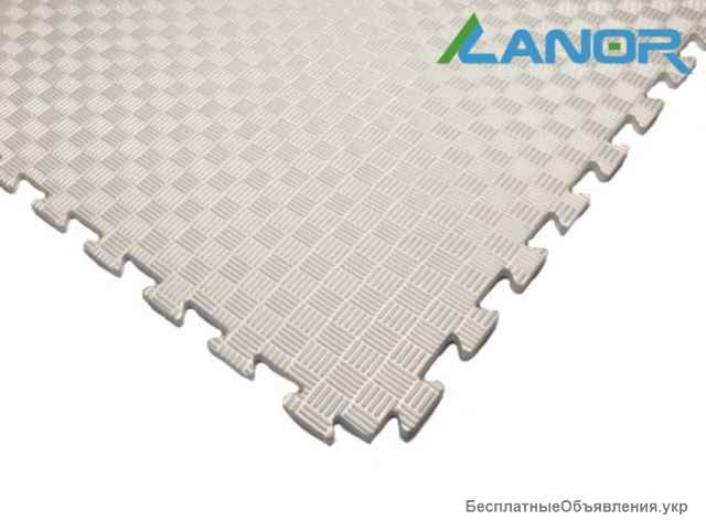 Мягкий пол 100х100х1,2 см Белый