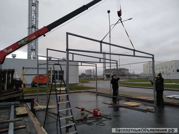 Каркасный навес (ангар)