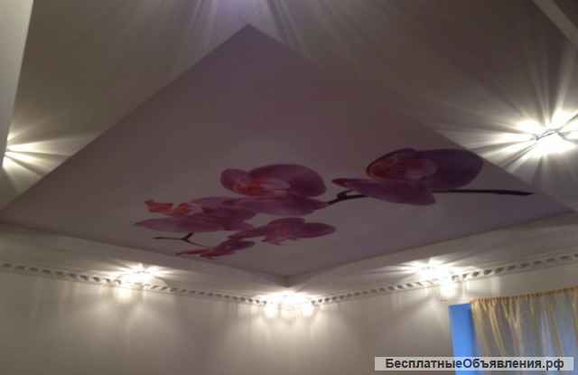 Монтаж натяжных, подвесных потолков