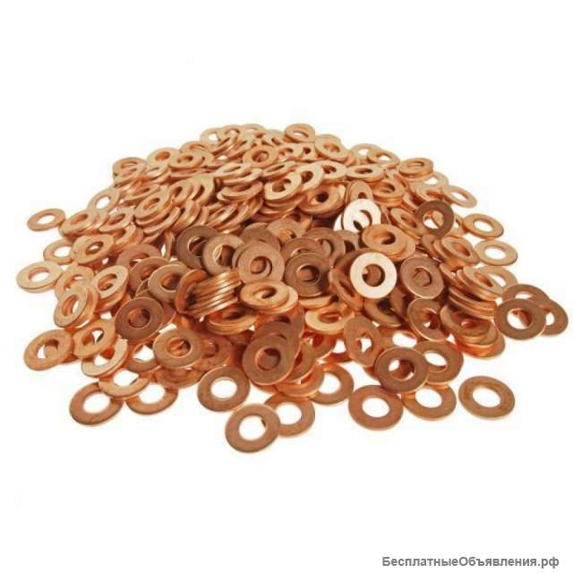 Медные шайбы и прокладки