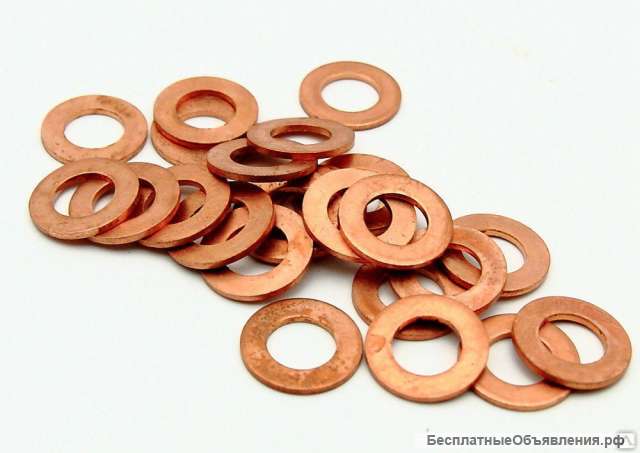 Медные шайбы и прокладки