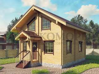 Эскизный проект брусового дома «Брусовик»