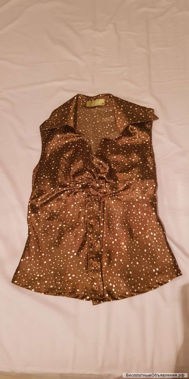 Женский топ цвета "молочный шоколад"