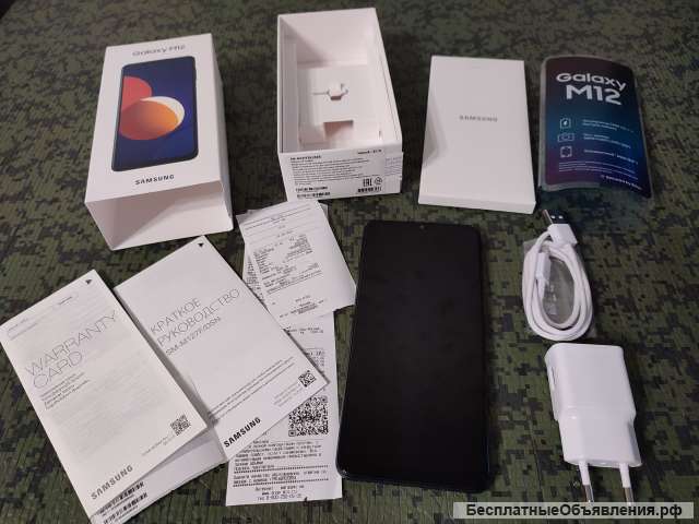 Почти новый смартфон Samsung Galaxy M12