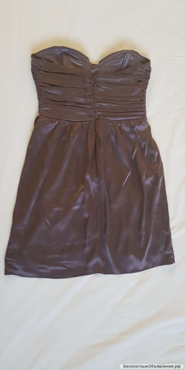 Женское атласное платье